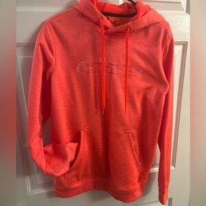 LIKE NEW! Large Adidas Orange Hoodie with thumb holes